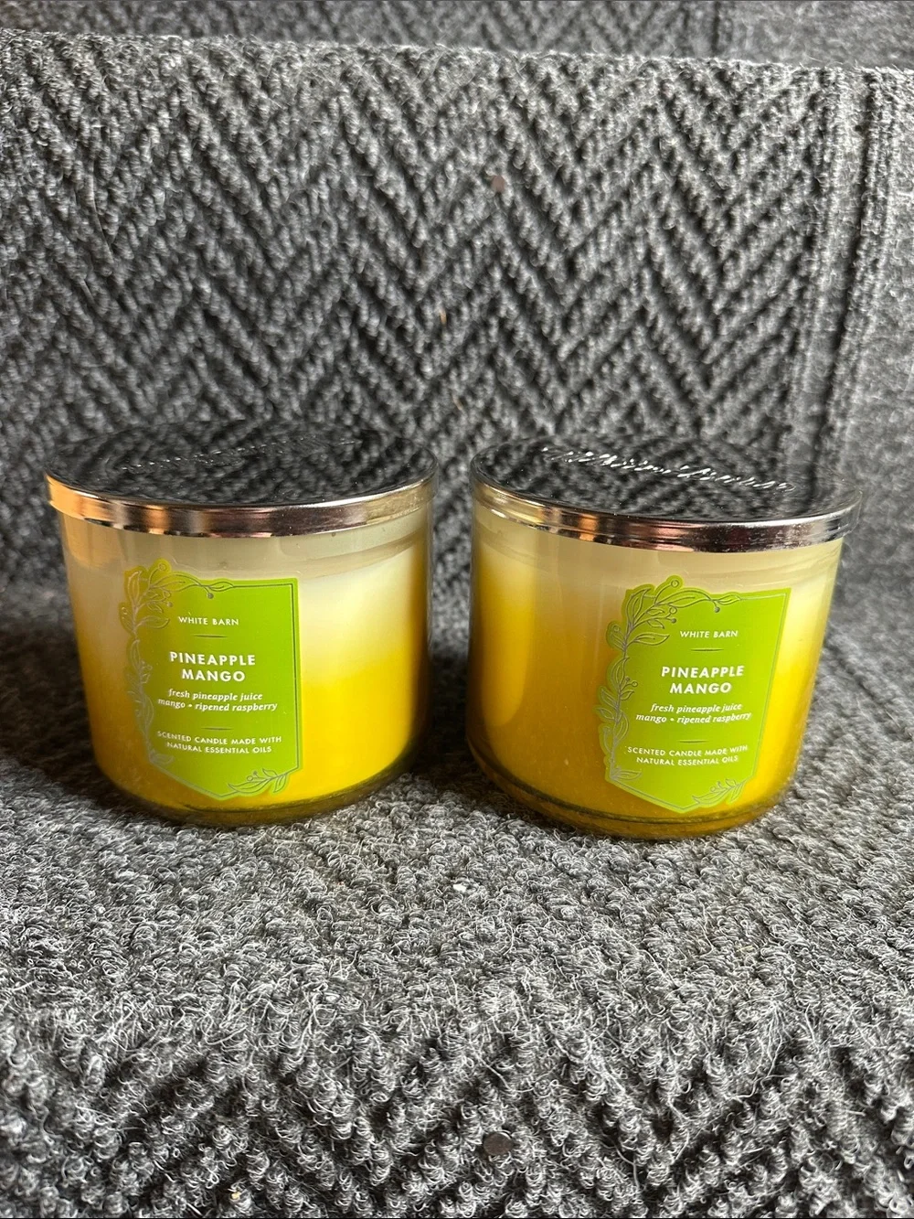 White Barn Pineapple Mango 3 Wick Candle